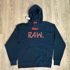 G-STAR RAW Loose Hoodie, Dark Blue